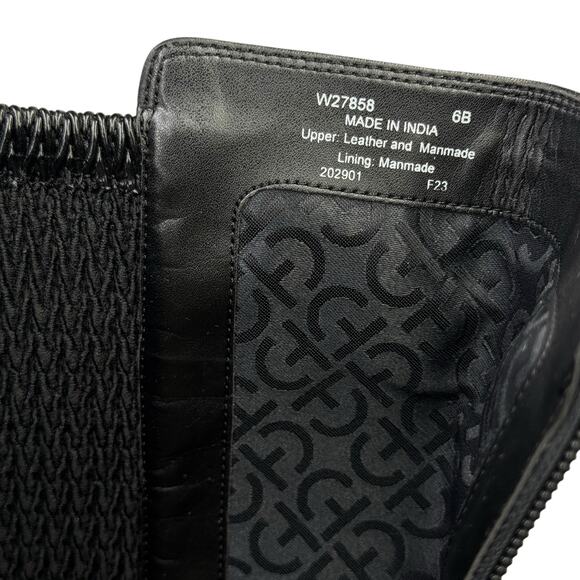 Cole Haan Women's Clover Stretch Tall Boots 6 Riding Buckle Equestrian Black NEW - Picture 9 of 10